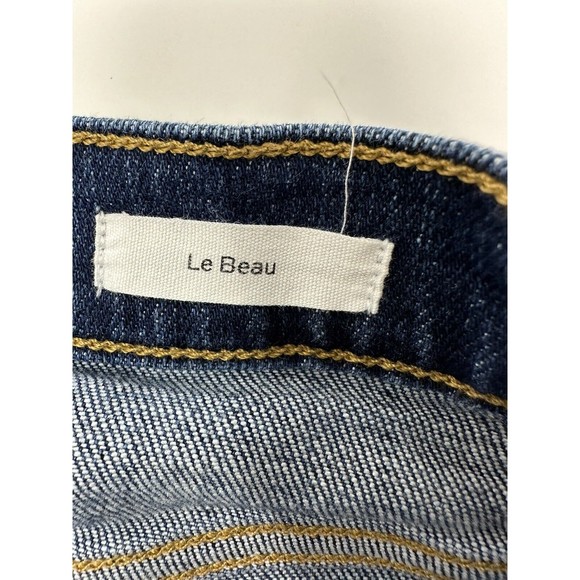 Frame Jeans Womens 23 Le ‎ Beau High Rise Crop Medium Wash Blue Denim - Picture 10 of 12